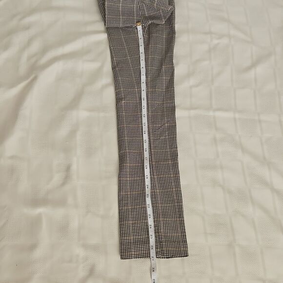 Suzy Shier Buffalo Check Mid-Rise Skinny Casual Pants Brown XS - Picture 12 of 16
